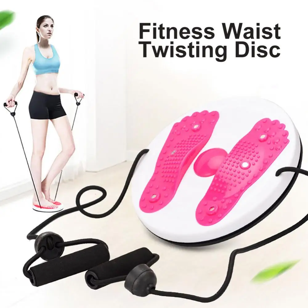 Twist Waist Disc Fitness Slim Rotating Plate Abdomen Exerciser with Pull Rope Twist Boards Yoga Equipment