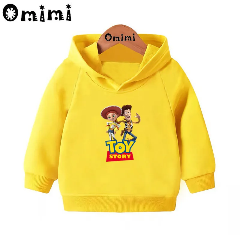 Toy Story Базз Лайтер/Вуди толстовки детские толстовки с капюшоном крутой пуловер для малышей топы для девочек и мальчиков, осенняя одежда KMT5318