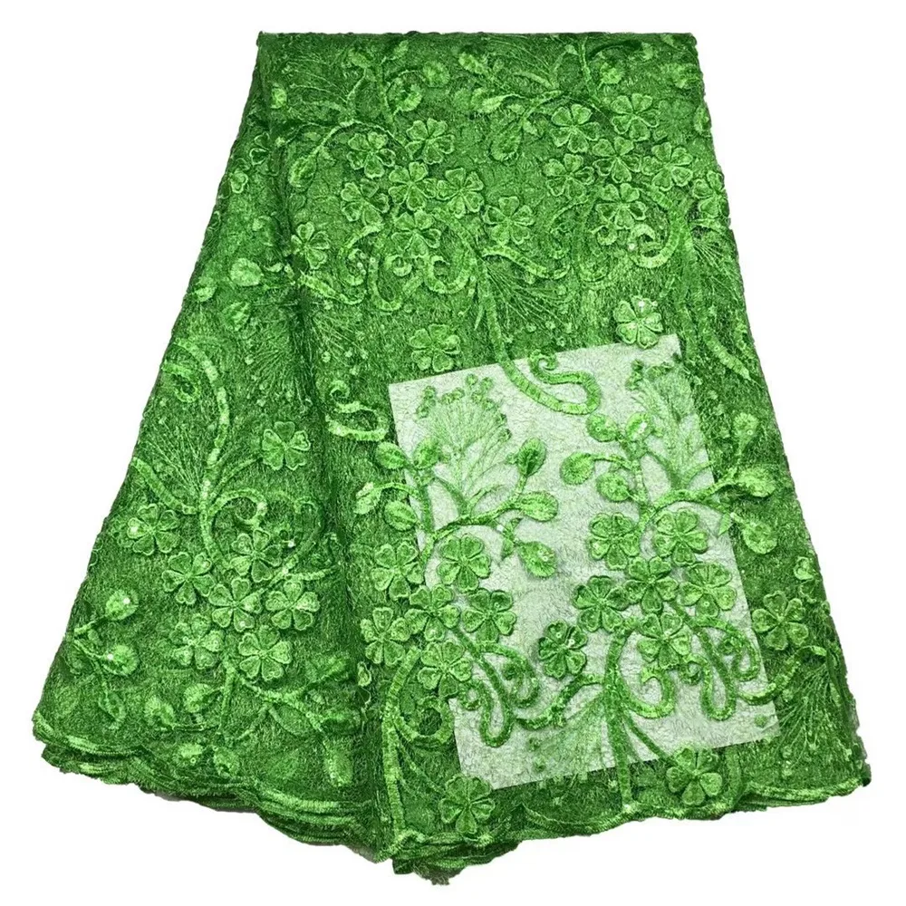 

New Style French Net Lace Fabric High Quality African Tulle Mesh Elegant Beautiful Lace Fabric for Sewing Cloth