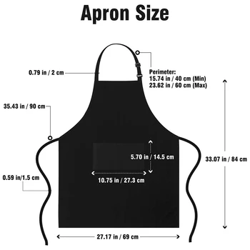 

4 Pack Bib Aprons with 2 Pockets Home Kitchen Restaurant Chef Cooking Adjustable Apron for Women Men (Black)