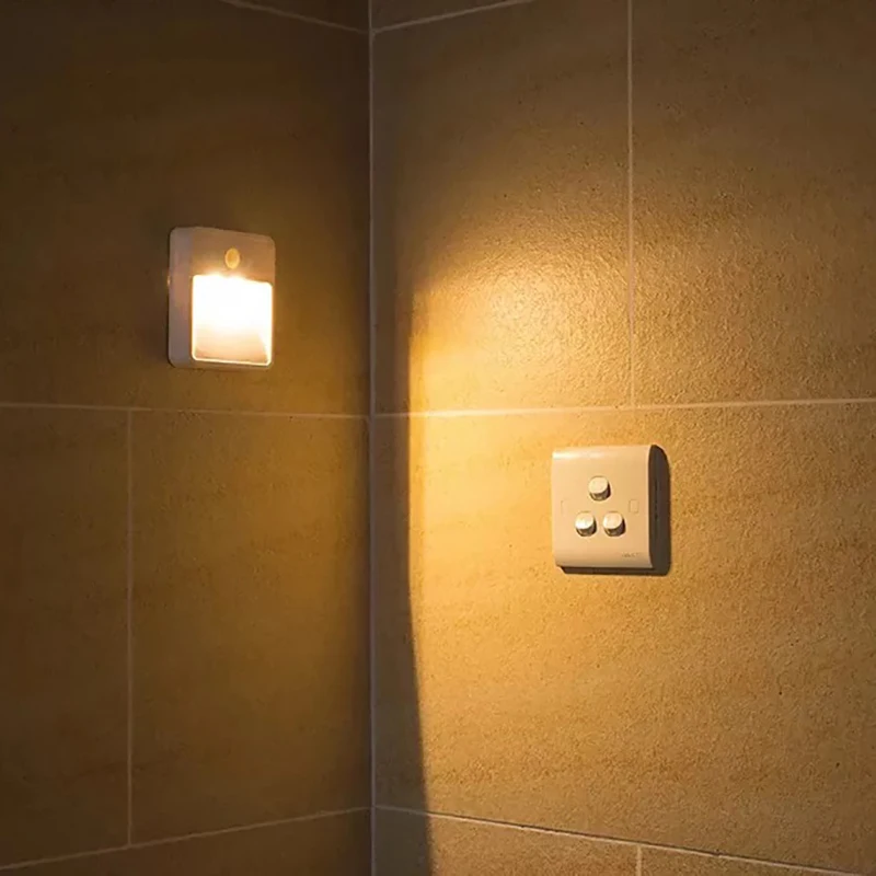 Ночник датчик движения прикроватная лампа для дома освещение в помещении 1 Led беспроводной проходной коридор, лестница туалетный аварийный свет