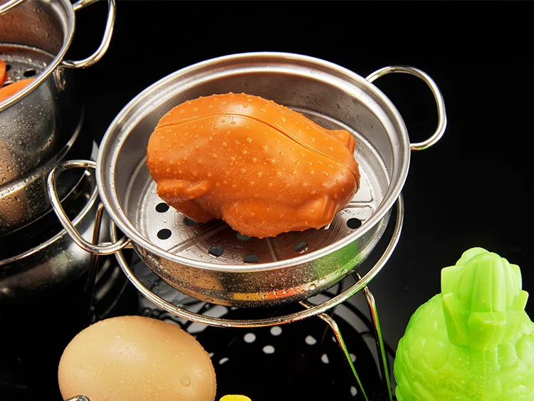 Детский мини-набор кухонной посуды Douyin, модель для приготовления пищи из нержавеющей стали, игровой домик для кухни, кулинарная игрушка для сладостей