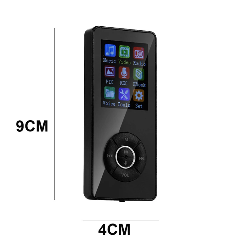 1,8 дюймов Bluetooth 4,2 MP3 музыкальный плеер Поддержка 32 г карты памяти медиа-магнитофон с fm-радио HIFI спортивные музыкальные колонки 40SEP24