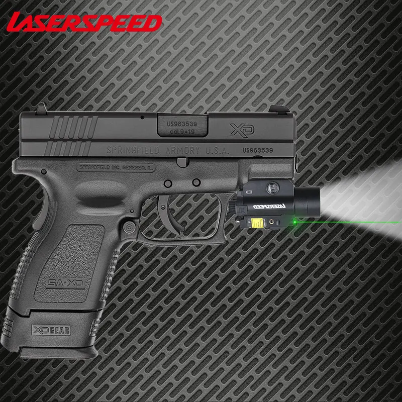 Laserspeed тактический пистолет 450LM с Glock 19 компактный лазерный фонарик Лазерный