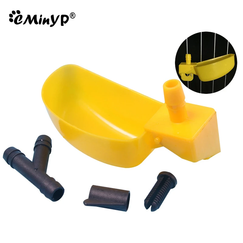 4Pcs Left Right Quail Waterer Automatic Pigeon Drinking Cups Cage Triggerless Hanging Drinker Poultry Bird Watering System bird water drinker pet water feeder