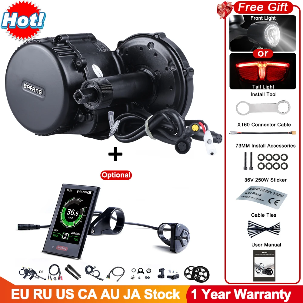 Ebike конверсионный комплект BAFANG BBS02B 48V 750W кривошипный мотор для велосипеда