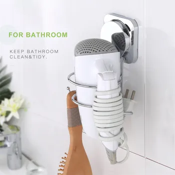 

Wall Hair Dryer Holder Curling Iron Stand Styling Tools Storage Organizer Rack Dropshipping discount Selling Winter 2020 Accesso