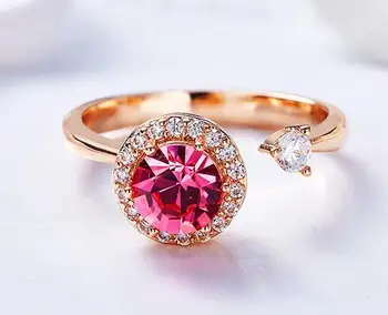 

YTF121 925silver Classic Enaagement Ring White Cubic Zircon Female Women Weding Band Rings Jewelry