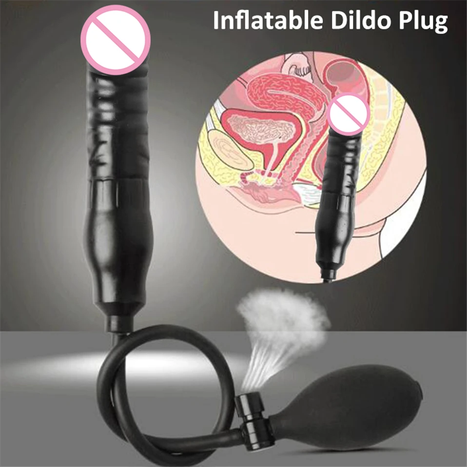 Inflatable-Dildo-Fake-Penis-Anal-Plug-Huge-Dildo-with-Pump-Black-Butt-Plug-Large-Female-Masturbation
