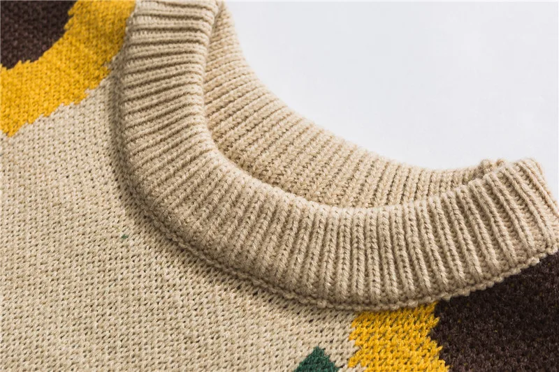 Темный значок свитер с подсолнухами для женщин и мужчин Осенняя мода длинный рукав вязаный пуловер Одежда высокого качества