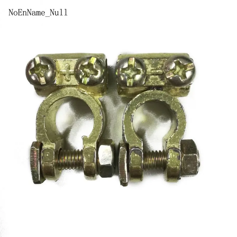 

1Pair Durable Alloy Car Battery Terminals Clamps Screw Connection Positive Negative Clips for Cars Vehicles