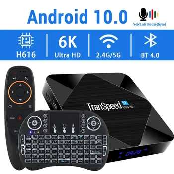 

2020 Android 10.0 TV Box 2.4G&5.8G Fast Wifi 6K 4K Google Assistant H616 Quad Core 16GB 32GB 64GB Media Player Smart TV Box