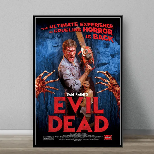 thumbnail image 1 of Classic Horror Movie The Evil Dead Abstract Canvas Painting Posters and Prints Wall Art Pictures for Bedroom Home Decoration, 1 of 5