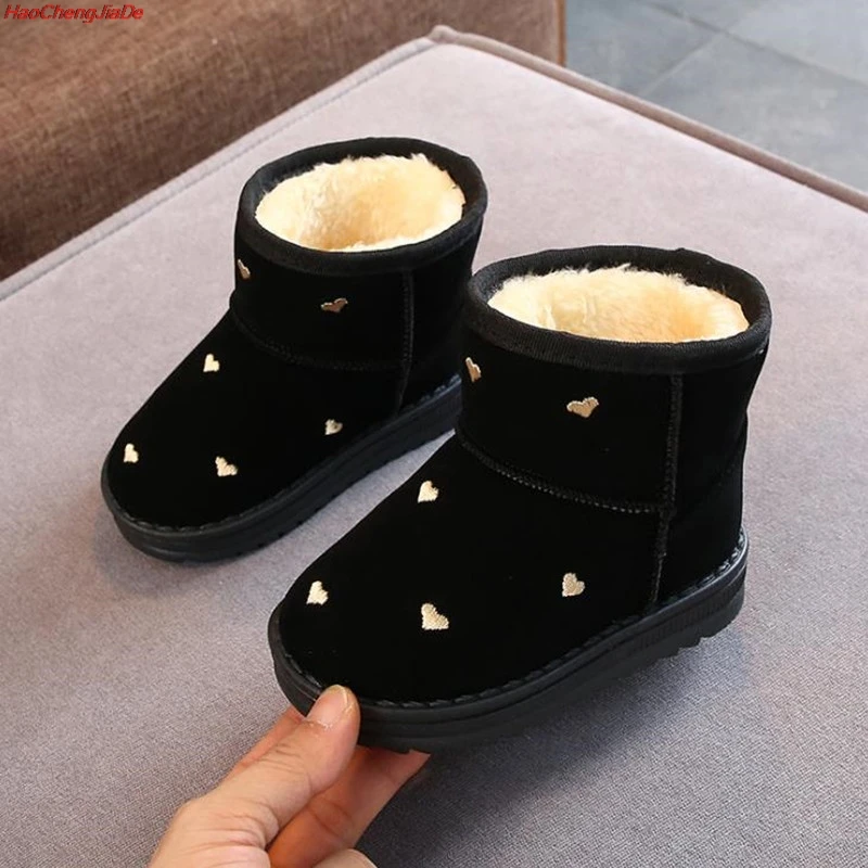 Cena New Arrival piękne zimowe buty dla dziewczynek pluszowe maluch chłopiec buty dla dzieci utrzymanie ciepłe buty dla dzieci śnieg buty dla dzieci