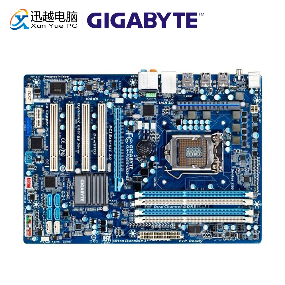 Gigabyte GA PA65 UD3 B3 настольная материнская плата H61 LGA 1155 Core i7 i5 i3 DDR3 16G SATA3 USB3.0