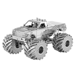 3d metal puzzle monster truck modelo kits montar quebra cabeça brinquedos de presente para crianças