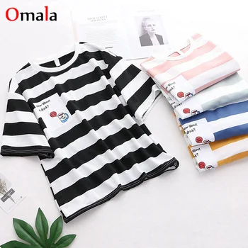 

harajuku Oversize Women T-Shirts Summer short Sleeve stripe Print Hip Hop T shirt BF Style Streetwear Casual long Tops Tee shirt