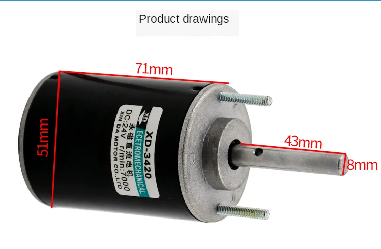 20RPM Beennex DC24V 30W XD3D30-24GN-21S Permanent Magnet DC Reduction Gear Motor Adjustable Speed 20RPM Beennex DC24V 30W XD3D30-24GN-21S Permanent Magnet DC Reduction Gear Motor Adjustable Speed