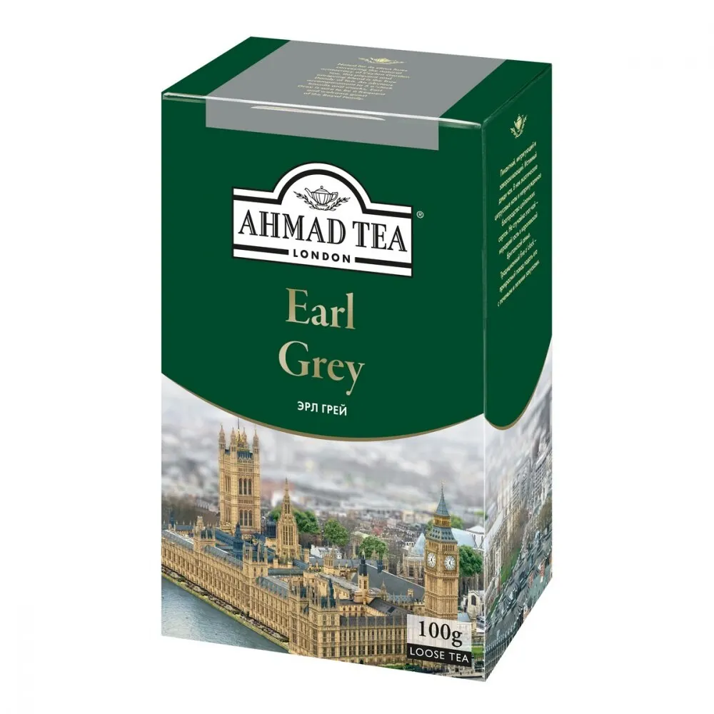 Чай Ahmad &quotEarl Grey&quot черный листовой с бергамотом 100 гр | Продукты