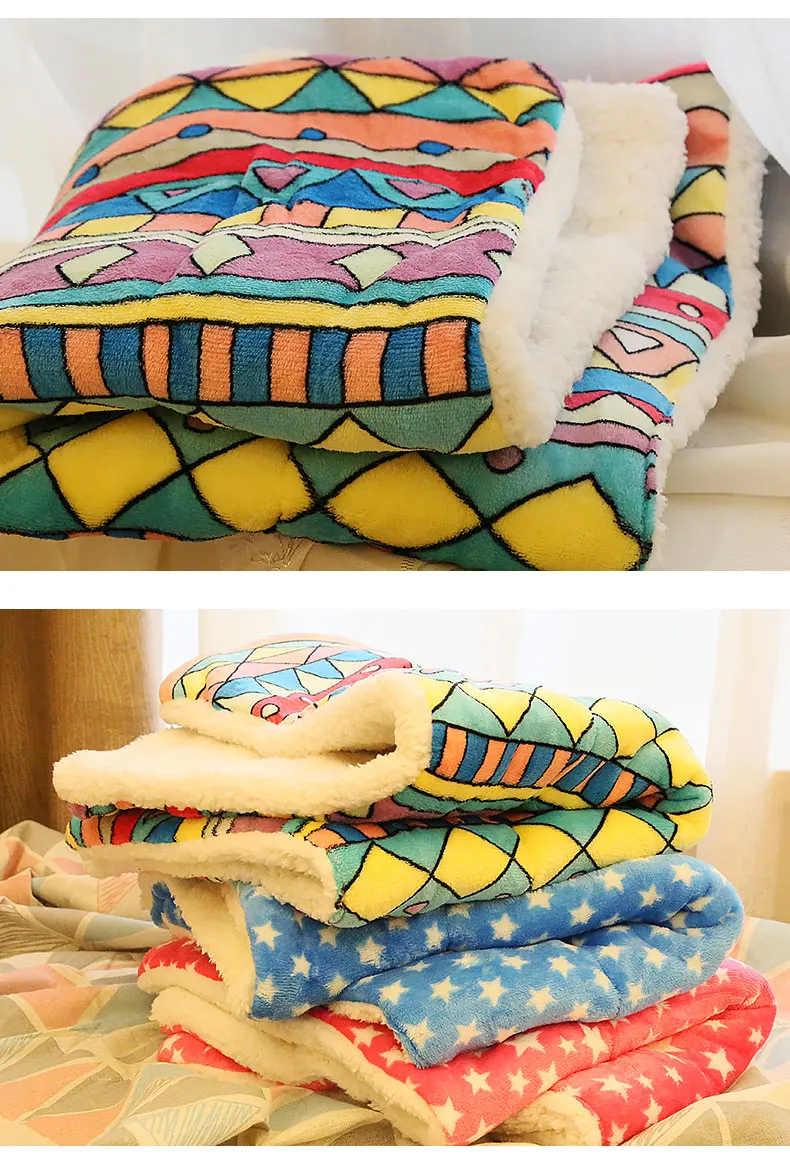 Одеяло для домашних животных, зимний коврик для собак, кошек, мягкий цветной теплый спальный матрас, маленькие средние и большие собаки