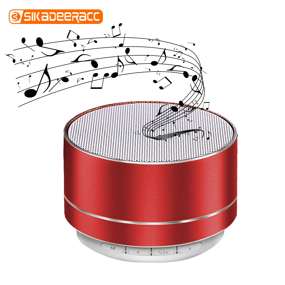 Bluetooth колонка портативная мини заряжаемая светодиодная уличная сабвуфер U диск