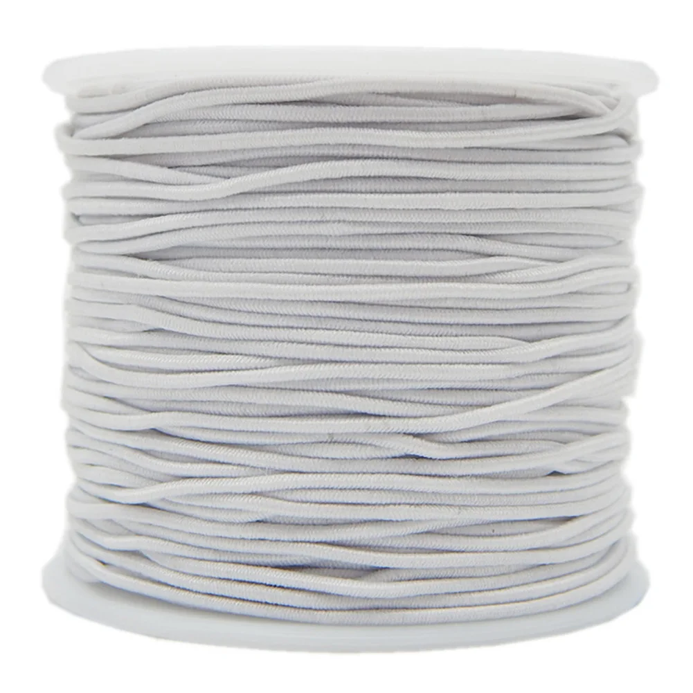 0,8 мм/1 мм цилиндрические круглые эластичные Швейные аксессуары для изготовления ювелирных изделий упаковка Бисероплетение Ремесло пошив шляпа ядро-закрученный DIY - Цвет: white 0.8mm