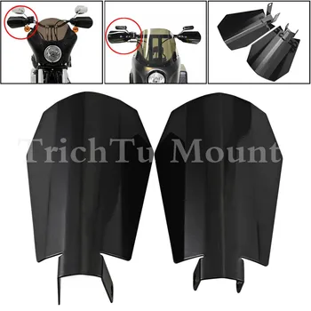 

Motorbike Coffin Cut Hand Guard Metal Black For Harley Dyna Baggers Sportster Models Motorcycle Accessories