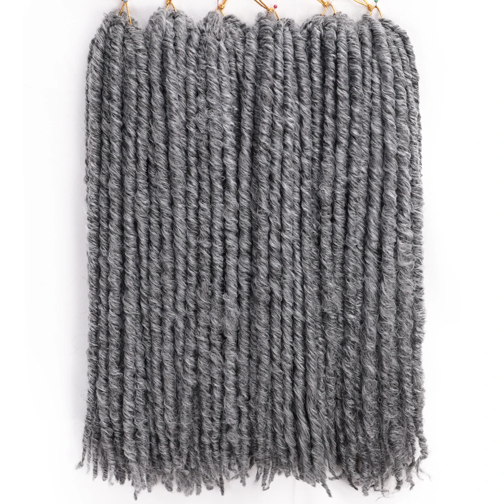 

Goddess Faux Locs Hair Crochet Braids Hair 18inch Straight Synthetic Hair Extensions Outdoor Party Fashion Dressing for Women