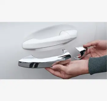 

Car Styling Carbon fiber Outer Door Bowl Handle Stickers Covers Trim For Mercedes Benz C E GLC Class W213 W205 X253 Accessories