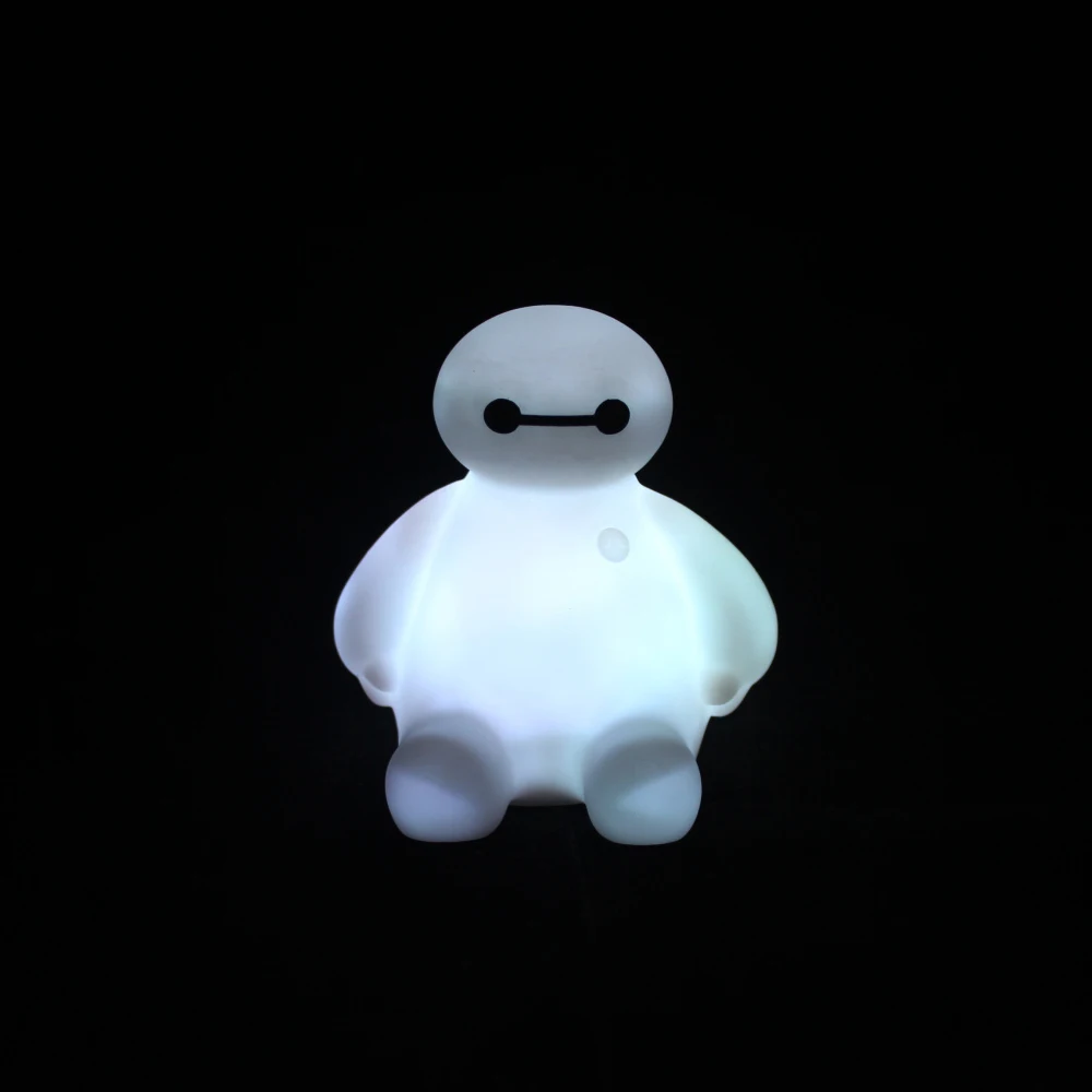 Baymax 7 Color Changing Table Desk Lamp LED Night Light Big Hero Kids Baby Toy Gift Children Bedroom Decoration New Year's | Лампы и