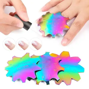 

1 Pcs Line Edge Easy French Cutter Nail Stencil Trimmer Clipper Cut 3 Size DIY Manicure Accessories Nail Art Styling Tools