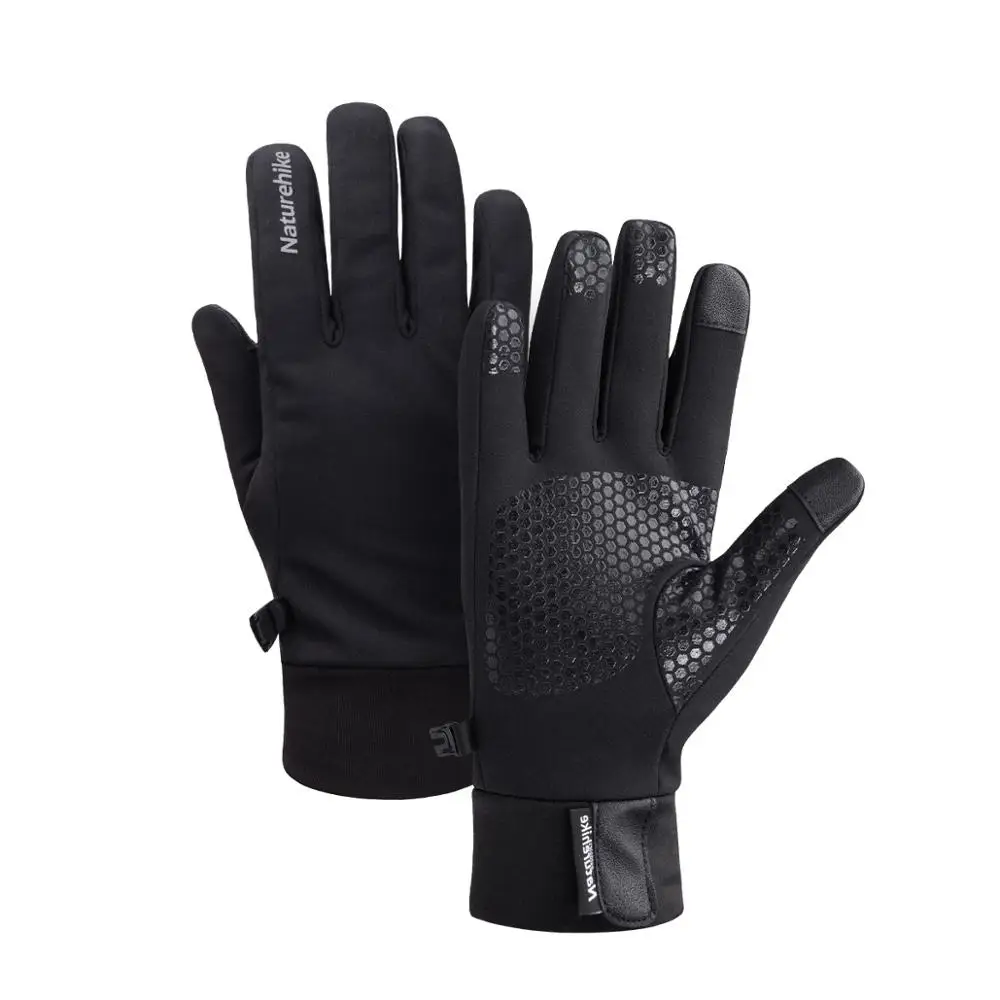 Naturehike мужские и женские Легкие ветрозащитные непромокаемые перчатки с сенсорным экраном для катания на лыжах и пеших прогулок зимние спортивные перчатки для бега