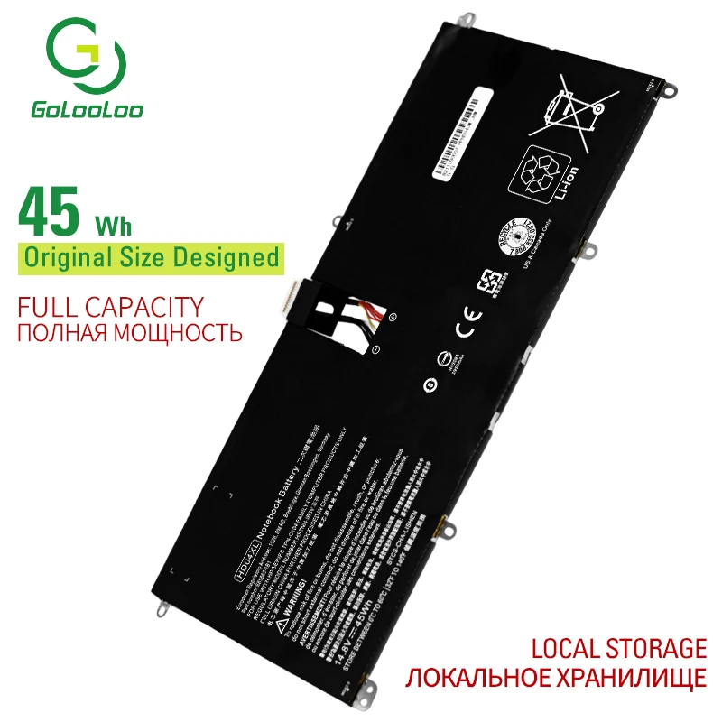 Golooloo 14,8 V 45WH HD04 Аккумулятор для ноутбука HP HD04XL Envy Spectre XT 13-2120tu 13-2021tu 13-2000eg 685866-1B1 685866-171