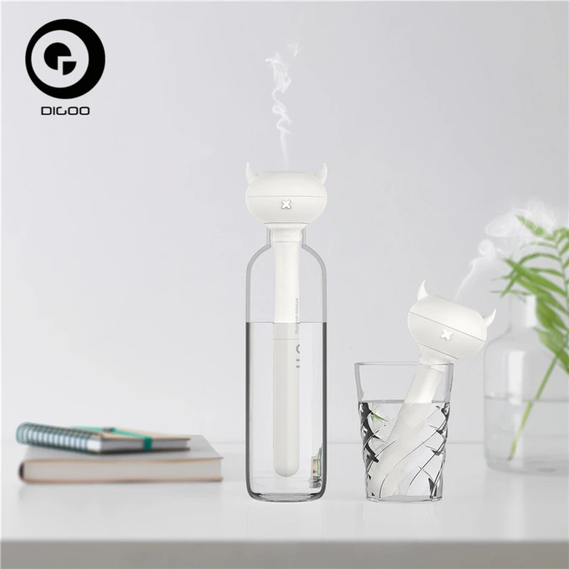 DIGOO DG-HP923 USB портативный увлажнитель воздуха с 2 передачами яркости светодиодный светильник длинный и короткий съемный двойной распылитель синхронизации для дома