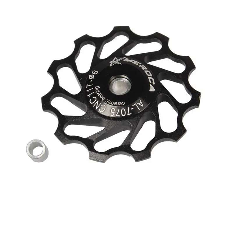 

Aluminum Alloy MTB Road Bike Bicycle Bearings Ceramic Pulley Rear Derailleur 11T 13T Guide Cycling Ceramics Bearing Jockey Wheel