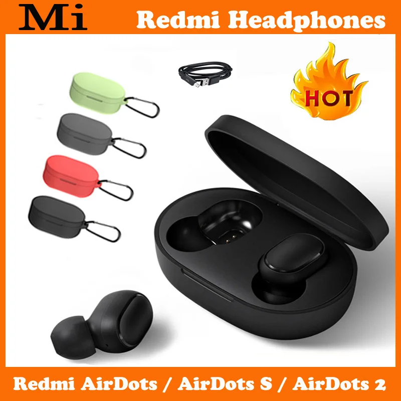 Оригинальные Xiaomi Redmi Airdots 2 s TWS Bluetooth наушники стерео бас BT 5 Eeadphones с микрофоном