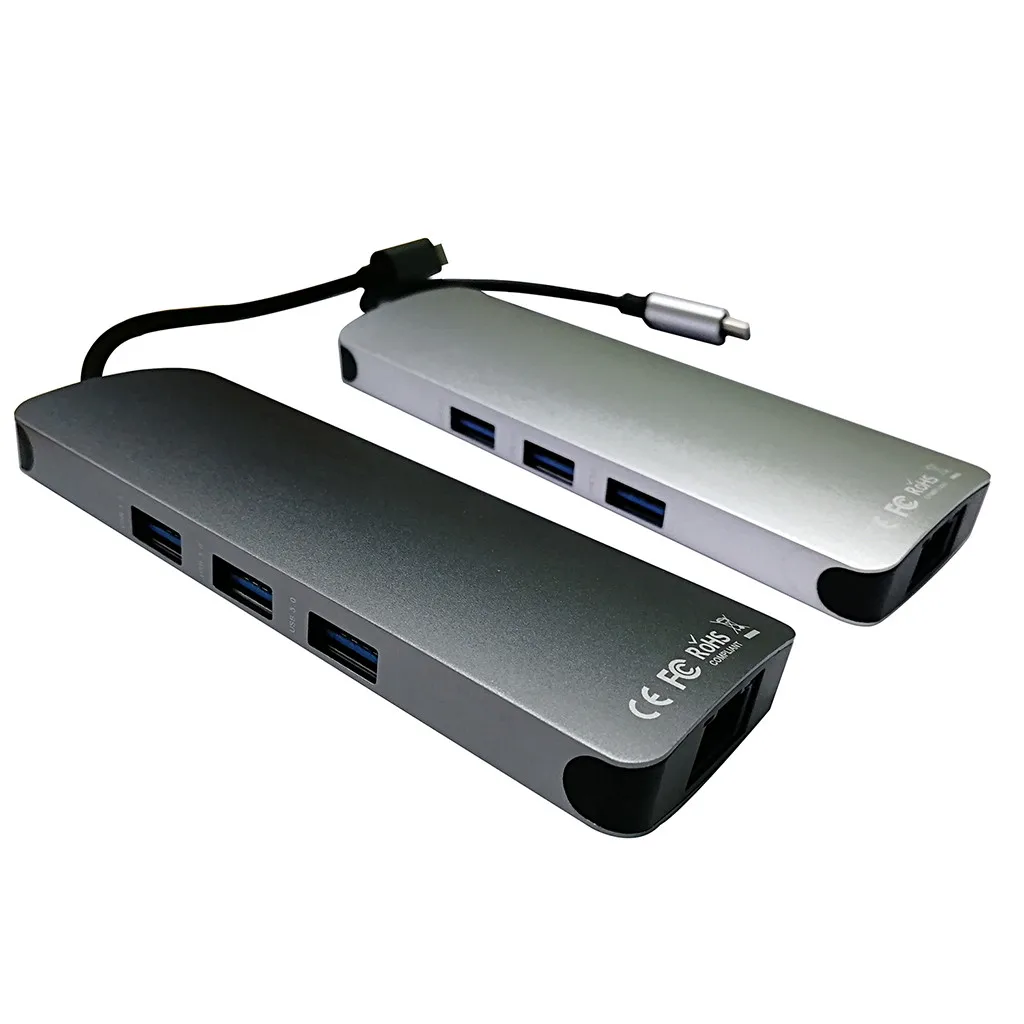 Разветвитель 9 в 1 USB 3 0 HDMI RJ45|USB-хабы| |
