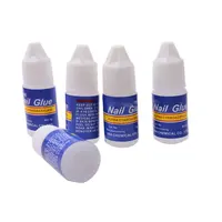 5pcs 3g Fast drying Nail art glue tips glitter UV acrylic Rhinestones decorations nail glue false tip manicure tool 2