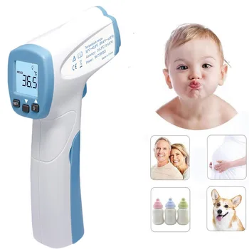 

LCD Digital Non-contact IR Infrared Thermometer for Adult Kids Forehead Temporal Thermometer For Fever