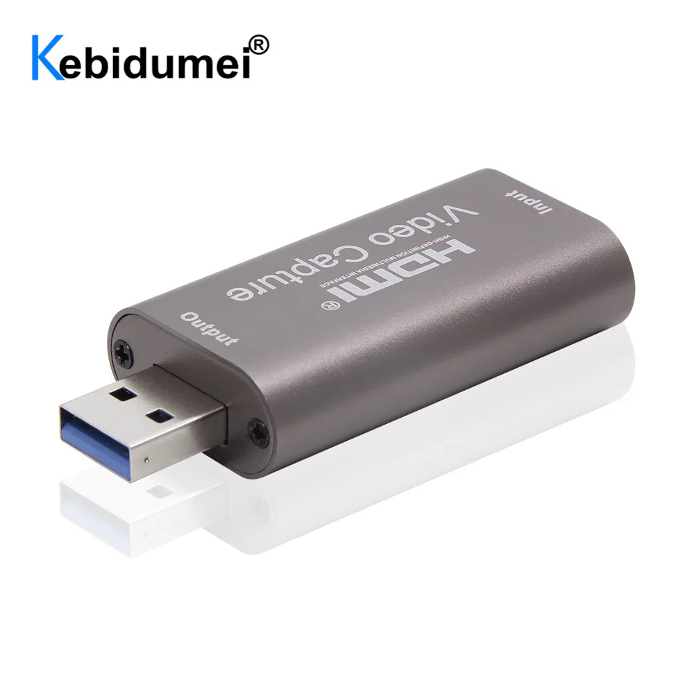Mini HD 1080P 60fps HDMI-совместим с USB-картой для видеозахвата игровой коробкой записи