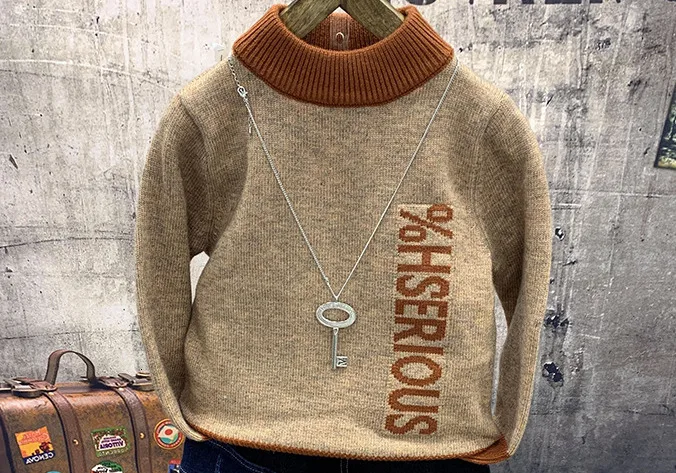Sweater Комплекты одежды для детей 2, 3, 4, 5, 6 лет осенне-зимний свитер высокого качества утепленные джинсы комплекты одежды для маленьких мальчиков Детский спортивный костюм - Цвет: Sweater