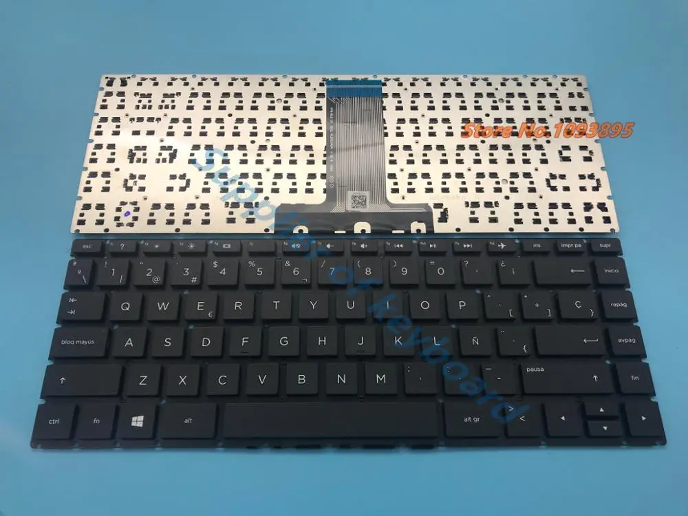 Новая черная клавиатура с испанской раскладкой для ноутбука HP Pavilion X360 14 BA 14T 14M BS