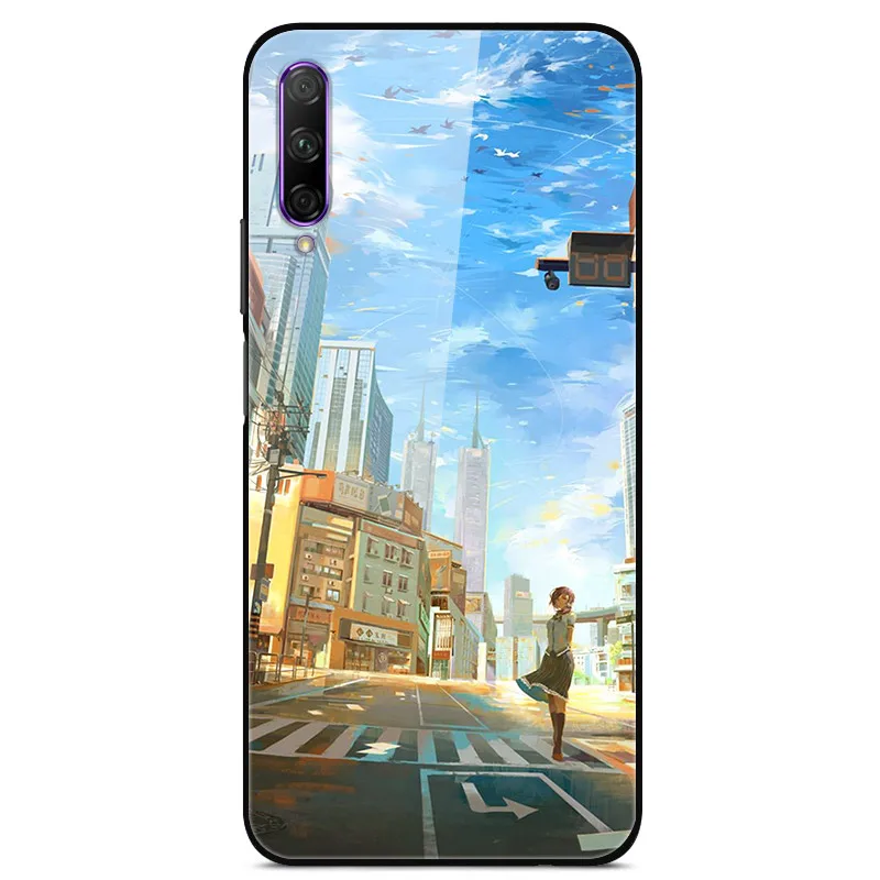 30 Для huawei Honor Play 3 чехол закаленное Стекло планета Космос крышка Стекло задняя крышка для huawei Honor Play 3 Play3 Жесткий PC Coque черный чехол для Honor Play 3 Стекло чехол - Цвет: 30