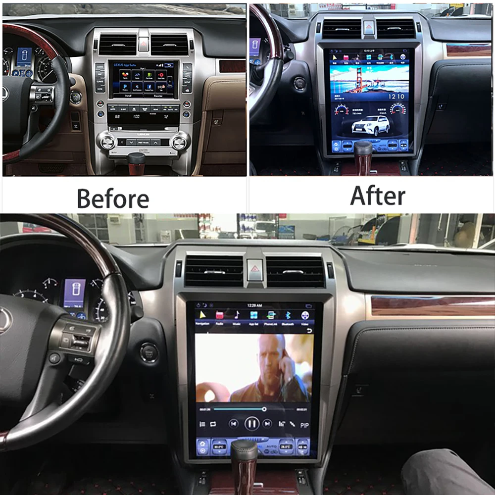 Автомобильный мультимедийный плеер стерео gps DVD Радио Навигация Android экран монитор для Lexus GX 460 GX 460 J150 2010