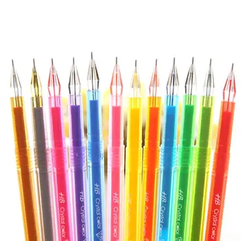 

12color/set diamond crystal Colors Colorful Gel Pen Set School Supplies Colored Gel Pens colorful pencil gift sketch pen
