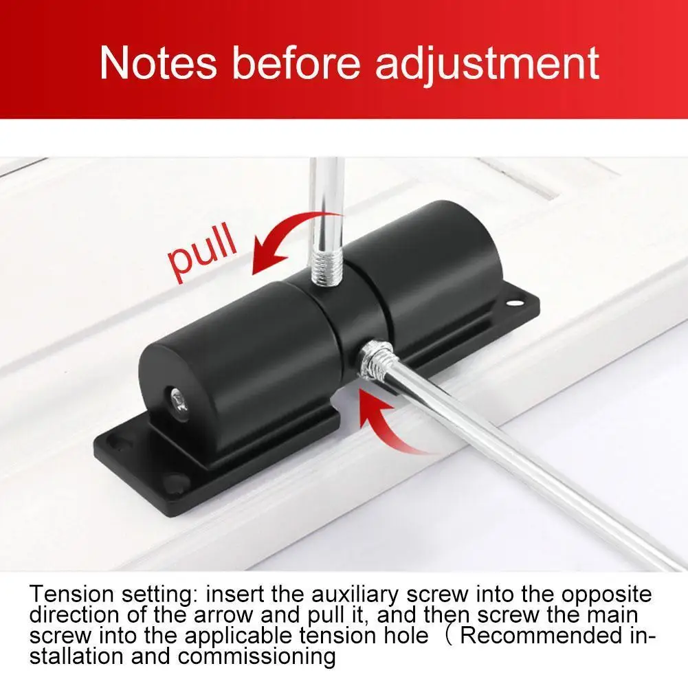 Automatic Silent Closing Hydraulic Invisible Household Buffer Spring Buffer Simple Return Hidden Closing Device Door Closer M9P3