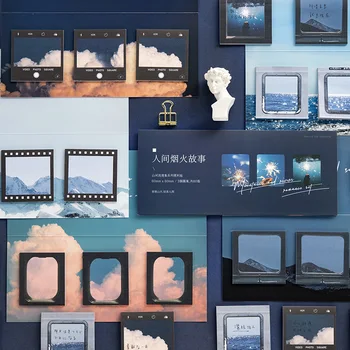 

Creative Mountains Rivers Romance Collection Series Post-It Notes Handbook Message Memo N Times Posts Student Office Stationery