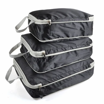 

3pcs Clothes Storage Bag Organizer Travel Packing Cubes Set Traveling Zipper Storage Bag Compressible Bags Luggage Suitcase