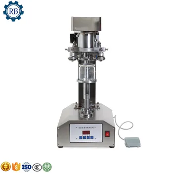 

High Speed Soda Soft Drink Beverage Aluminum Seamer Tin Can Sealing Machine Cans Sealer Machine With Stainless Steel Cover