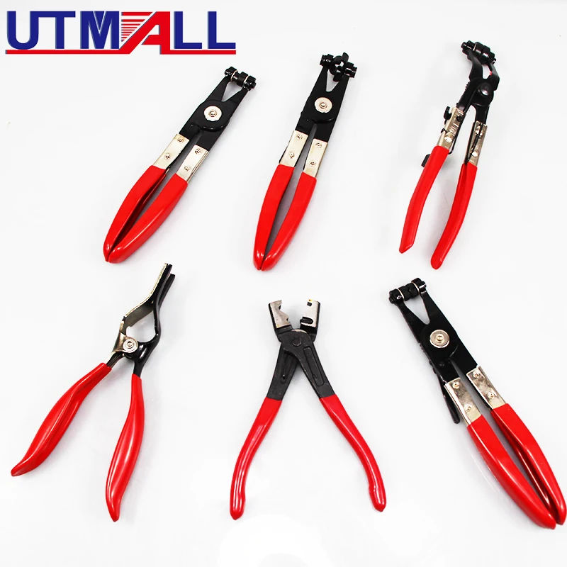 Auto Hose Clamp Ring Plier Set 9Pcs Flexible Wire Cable Bend Type Remover Oil Seal Screwdriver Car Repairing Tools